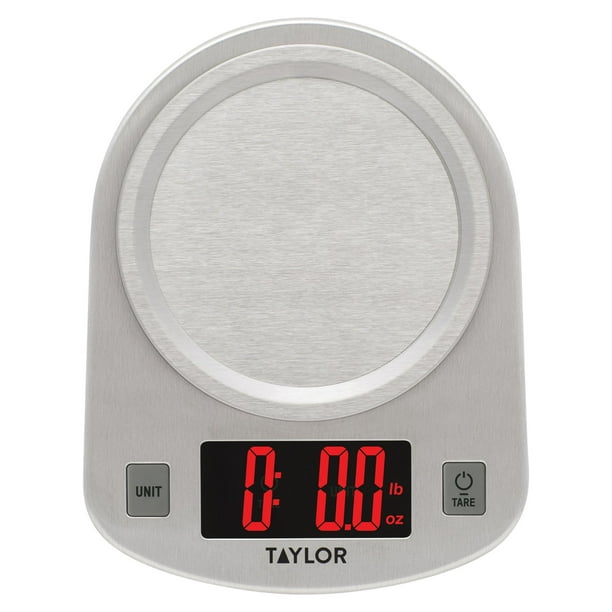 Báscula de cocina Taylor Digital de acero con capacidad de 5 kg/11 libras
