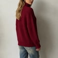 thumbnail image 6 of XUNKUSGA Womens Turtleneck Sweater Classic Solid Color Chunky Knit Pullover Sweaters Loose Casual Long Sleeve Fall Winter Tops Soft Warm Cozy Sweaters for Women Daily Wear,Size S, 6 of 7
