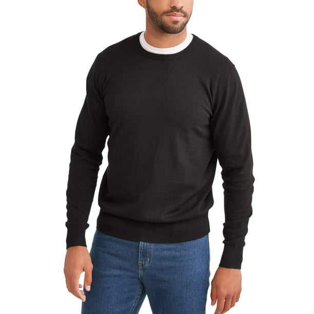 GEORGE - George Men's Crew Sweater, Up to Size 5XL - Walmart.com ...