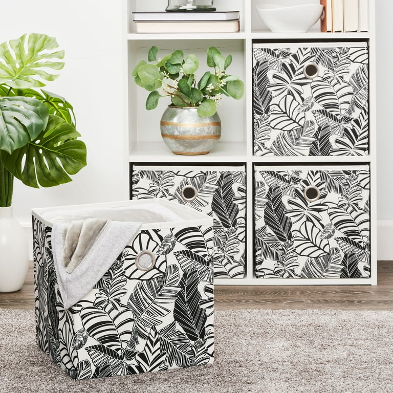 Mainstays Collapsible Fabric Cube Storage Bins (10.5