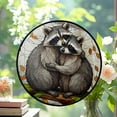 thumbnail image 2 of Stained Glass Window Hanging Raccoon, Christmas Ornament Gift, Mother’s Day Keepsake, Valentine’s Day Decor, Festival Gift Ornament, Keepsake 2025, 2 of 6