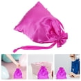 thumbnail image 2 of Bolsas de viaje para cosméticos, bolsa de artículos de tocador para mujer, bolsa de almacenamiento de maquillaje con cordón, 10 Uds., 2 of 6