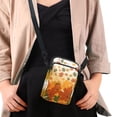 thumbnail image 4 of HELLHERO Crossbody Bags Polyester with Zipper Maple Leaves for Travel Unisex, 4 of 7