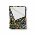 thumbnail image 2 of Hip Hop Soft Flannel Fleece Throw Blanket, Grafitti Style Background Ghetto Street Lifestyle Expressive Concept, Cozy Plush for Indoor and Outdoor Use, 50" x 70", Multicolor, by Ambesonne, 2 of 6