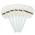 thumbnail image 1 of Charlesetta Cupcake Picks Toppers - Set of 6 - Mutlicolored Speckles, 1 of 1
