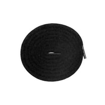 INSPIRE CHIC 1 Pair Round Fuzzy Shoe Laces for Sneakers, 0.28'' Fluffy Fat Soft Shoelaces Shoestrings for Casual Hiking Shoes Black 160cm/62.99"