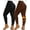 Black,brown, variant on 2 Pack Plus Size Fleece Lined Leggings Women-1X-4X High Waist Winter Tummy Control Thermal Warm Yoga Pants