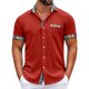 thumbnail image 2 of Men's Plaid Printed Button Short Sleeve Shirts Men's Casual Fashion Short Sleeve Shirts 3XL, 2 of 4