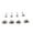 C, variant on 4Pcs Hydrofoil Mounting T-Nut 8mm/6mm Mounting T-Nut And Screws Surfing Accessories for Surfing most Hydrofoil Tracks