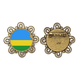 thumbnail image 1 of Rwanda national flag Africa Country Broche de flores, regalo de joyería para mujeres y niñas Unbranded M, 1 of 3