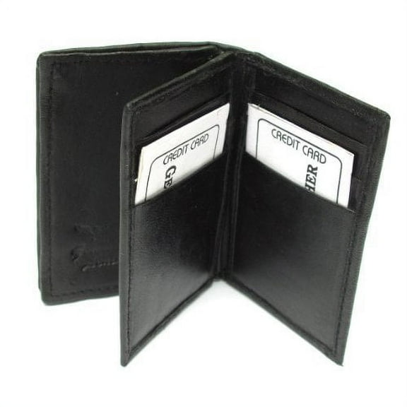 Mens Black Leather Super Light Weight Bifold Wallet 772B