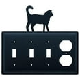 thumbnail image 1 of Village Wrought Iron ESSSO-6 Triple Interrupteur et Prise Simple - Cat, 1 of 2