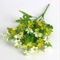 thumbnail image 5 of jiaroswwei 1 Bouquet 28 Heads Dried Artificial Fake Silk Flower Bunch Bouquet Home Decor, 5 of 7