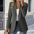 thumbnail image 2 of Niaviben Long Blazers for Women Business Casual Outfits for Women Womens Blazers for Work Casual Women's Blazer Womens Jackets Women Blazer Womens Fall Jackets Dark Gray L, 2 of 4