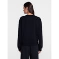 thumbnail image 4 of Athletic Works Women's and Women's French Terry Cardigan with Long Sleeves, Sizes XS-4X, 4 of 6