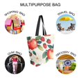 thumbnail image 7 of FORMRS Womens Canvas Tote Bag with Zipper Inner Pocket Shoulder Handbag, Strawberry Pattern, 7 of 7