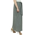 thumbnail image 3 of Phagun Ladies Printed Fisherman Harem Elastic Waist Blue Summer Pants-Small, 3 of 6