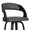 Gray and Black, variant on Armen Living Shelly 26" Modern Faux Leather Counter Stool in Black and Gray