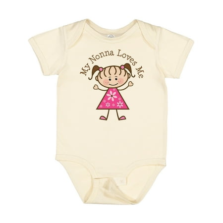 

Inktastic My Nonna Loves Me Gift Baby Girl Bodysuit