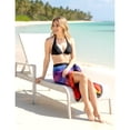 thumbnail image 5 of LA LEELA Women's Bikini Wraps Beach Wrap Sarong Coverup Skirt Bathing suit Swimwear Swimsuit Coverup for Women One Size Rainbow, Palm Tree, 5 of 6