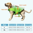 thumbnail image 6 of Unique Bargains Dog Life Vest for Swimming Boating Dog Life Vest with Reflective Stripes Rescue Handle Buckle XL Green, 6 of 6