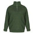 thumbnail image 3 of Uinagy Men's Knitted Wool Long Sleeve Sweater Zip-Up Top, 3 of 3