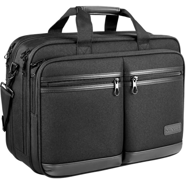 Bolsa para portátil KROSER, elegante maletín de 17.3 pulgadas, repelente al agua