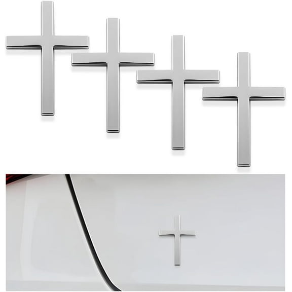 Faith-Inspired Christian Cross Car Decal - Easy-Apply Decor Sticker for Cars, SUVs & Motorcycles