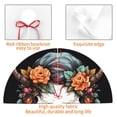 thumbnail image 4 of Yiaed Flower Horn Skull Print Christmas Tree Skirt , Tree SkirtsTree Mat for Christmas Winter Holiday Indoor Decorations-48", 4 of 7