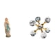 thumbnail image 1 of Figura decorativa de resina y cristal de una dama esférica, colección religiosa. Adorno de escritorio ideal para regalar o decorar el hogar u oficina., 1 of 8