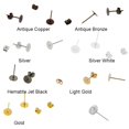 thumbnail image 3 of 100 Sets Iron 6mm Ears Posts Flat With Findings Ear Backs For Ears Making DIY Jewelry Making Studs Post, 3 of 8