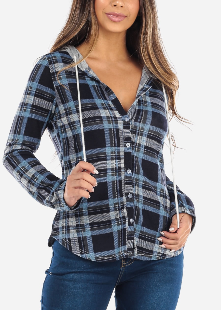 plaid womens button up