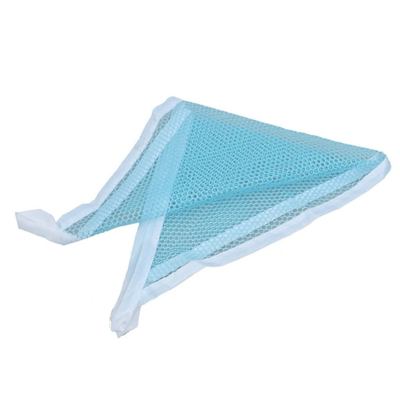 KALLORY Toy Net Hammock for Stuffed Animals Sky-Blue Hanging Hooks Design 1Pcs 31.5x23.6x23.6in