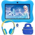 thumbnail image 1 of Paquete de tableta de aprendizaje para niños Contixo de 7 pulgadas: 2 GB de RAM, 32 GB, Bluetooth, Android, cámaras duales, controles parentales, auriculares Bluetooth para niños y bolsa para tableta Contixo  Contixo Kids, 1 of 4