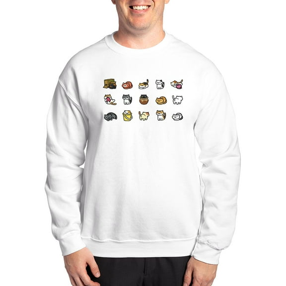 CafePress - Neko Atsume Jumper - Crew Neck Sweatshirt