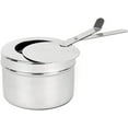 thumbnail image 3 of Round Chafing Dish, 4 Qt Stainless Steel Gold Catering Buffet Warming Container Set With Food Pan, Water Pan, Lid, Frame And Fuel Holder, Pack Of 6, 3 of 6