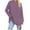 #H-Purple, variant on GuangCheng Pullover Plus Size Blouses for Women Round Neck Long Sleeve Oversize Tops Leisure Blouses