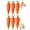 6pcs, variant on Carrot Recorder Pen Recording Pen Voice Recorder pens Audio Playback Device Cute Carrot Shaped Writing Tool Toy 20s Playback Feature for Students Teachers School Learning Gift