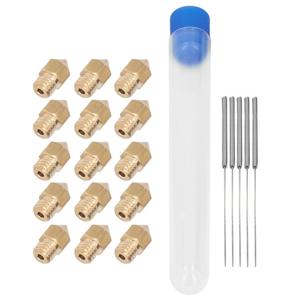 Juego De 10 Agujas De Limpieza Para Impresora 3D - Acero Inoxidable, Diámetros 0.15 A 1 Mm, Con Mango
