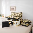 thumbnail image 6 of Castle Fairy Boys Girls Cheetah Print Love Heart Bedding Comforter Set 7pcs,Happy Valentine's Day Queen Bedding Sets Super Cozy,Romantic Lover Couple Queen Sheet Sets,Luxury Bedroom Decor,Reversible, 6 of 8