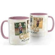 11 oz Pink Ceramic Custom Mug