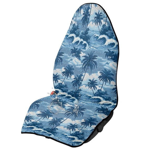 Uorisanigo Waterproof Car Seat Towel Cover - Washable Summer Palm Trees Sweat Towels Seat Cover Blanket for Cars Trucks - Sweat-Proof for Athletes, Gym Workouts