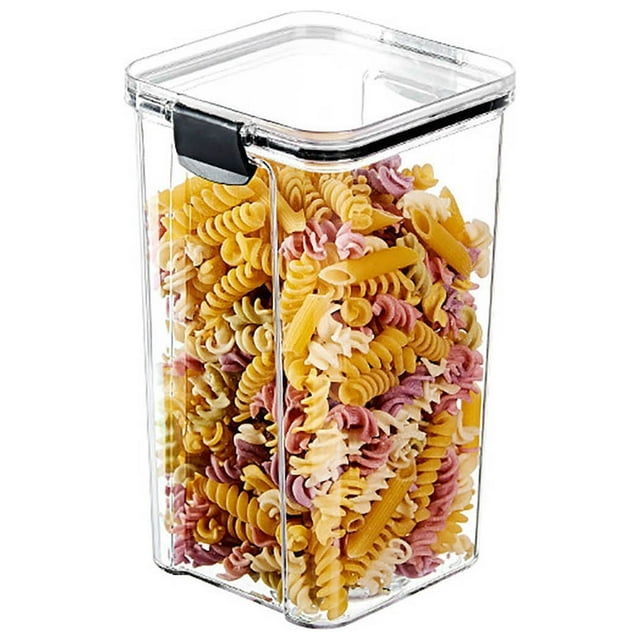 Fiudx Tarro para Almacenar Granos Diversos, Recipiente Hermético para Alimentos, Diseño Transparente, Apilable y Compacto, Organizador de Cocina, Opciones de Varios Tamaños, Capacidad de 460 Ml a 180