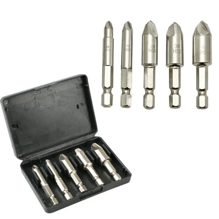 5-pack Damaged Screw Extractor Remove Set Easy Out Bolt Screw Extractor Drill