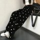 thumbnail image 4 of Pantalones holgados de pierna ancha estilo Harajuku para mujer, pantalones rectos elásticos de cintura alta a la moda de verano, pantalones deportivos coreanos estilo Y2k, 4 of 4