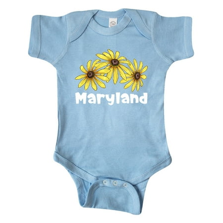 

Inktastic Maryland Black Eyed Susans Flowers Gift Baby Boy or Baby Girl Bodysuit