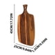 thumbnail image 3 of HWRETIE Utensilios de cocina Tabla de cortar de madera maciza Tabla para pizza y filetes Tabla de cortar de cocina especial Herramienta de preparación de alimentos duradera, 3 of 7
