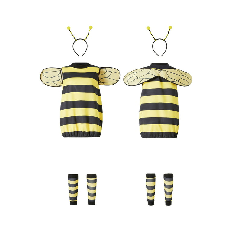 Bee Women Cosplay Costume Set Halloween Bee Dress With Wings Role