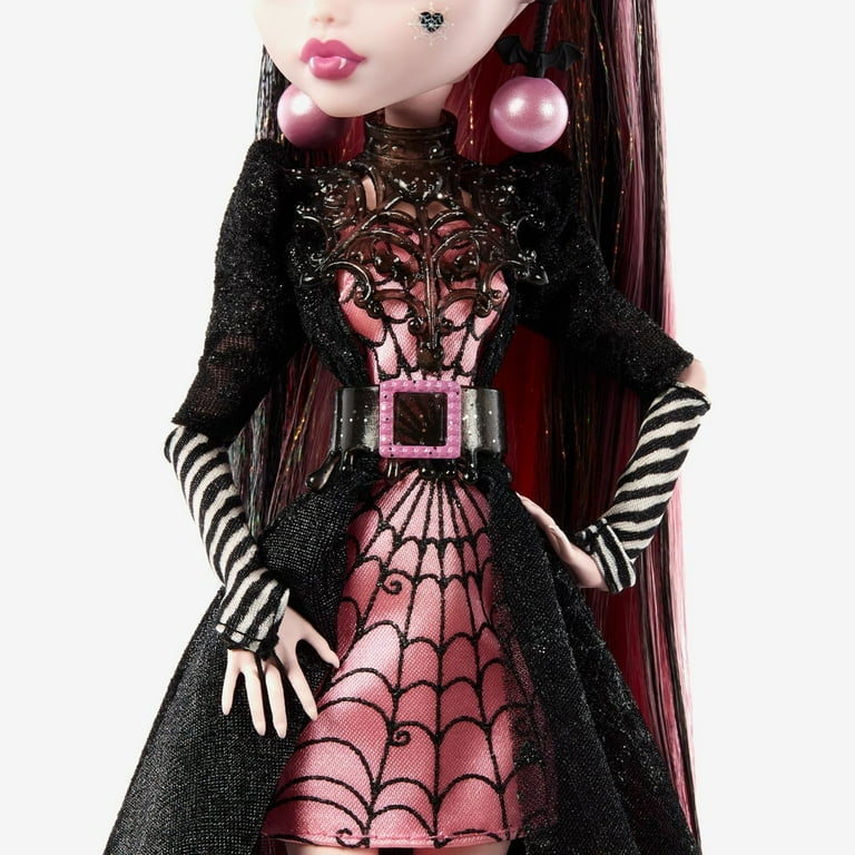 Monster High Howliday Draculaura Doll, Collectible Winter Edition, Pink & Black Gown Monster High Howliday Draculaura Doll, Collectible Winter Edition, Pink & Black Gown