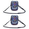 thumbnail image 4 of 2pcs Smart Phone Storage Bag Ethnic Style Coin Bag All-Match Shoulder Bag Chic Wallet, 4 of 6